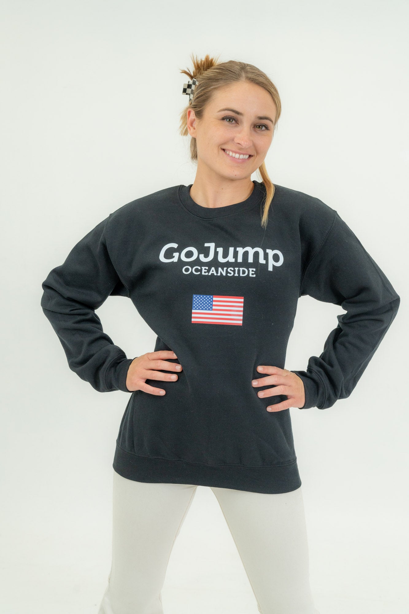 American Flag Oceanside Crew Neck Pullover (F)