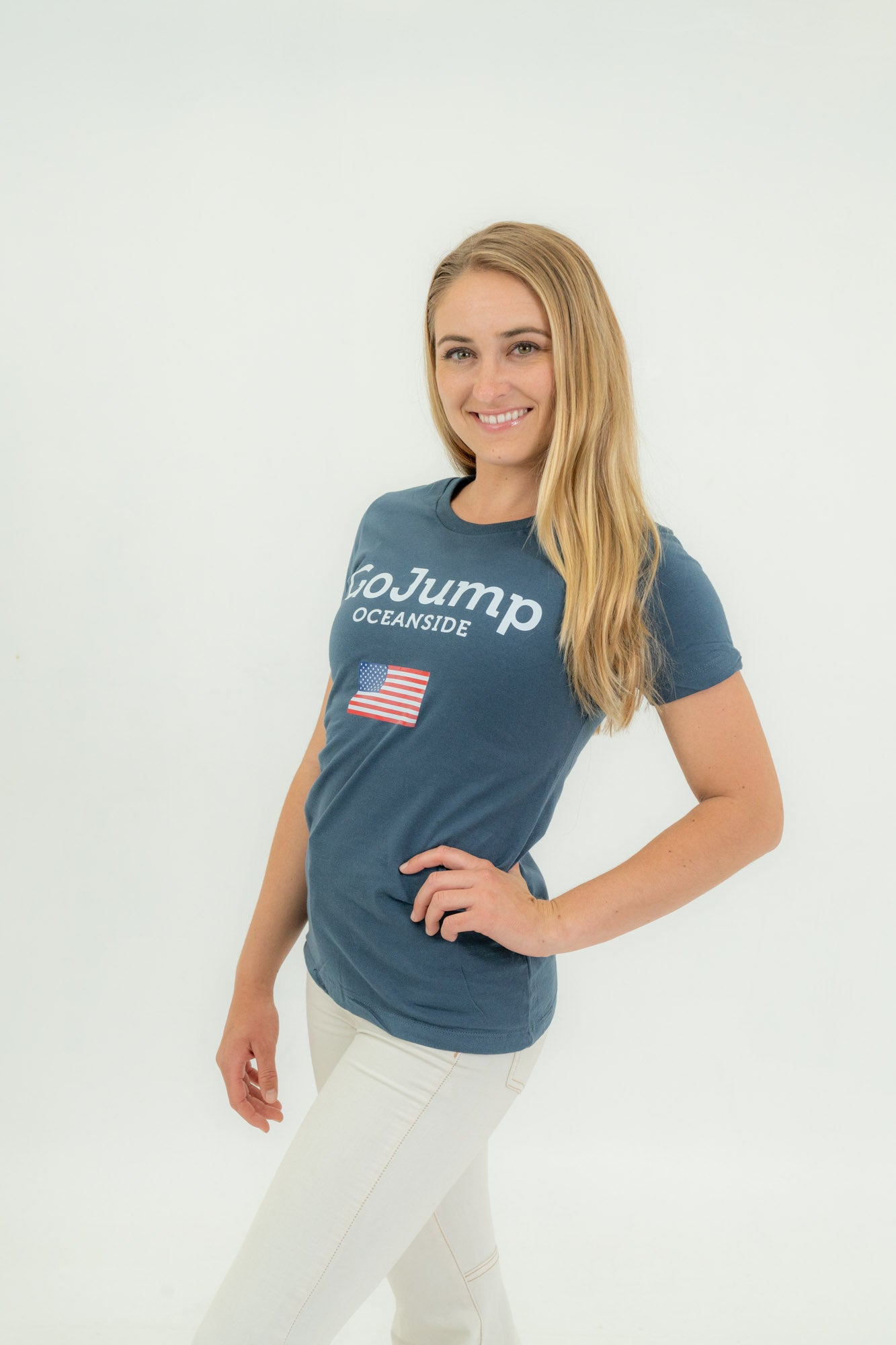 American Flag Oceanside S/S Tee  (F)