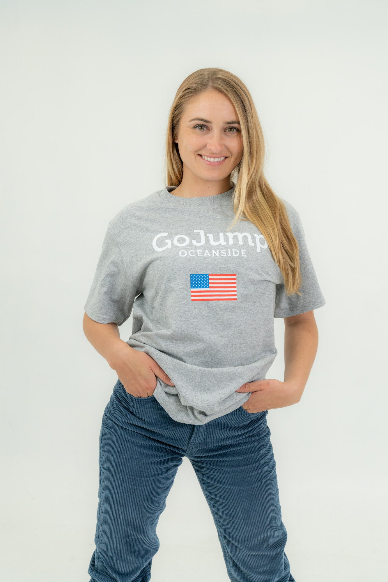 American Flag Oceanside S/S Tee  (F)