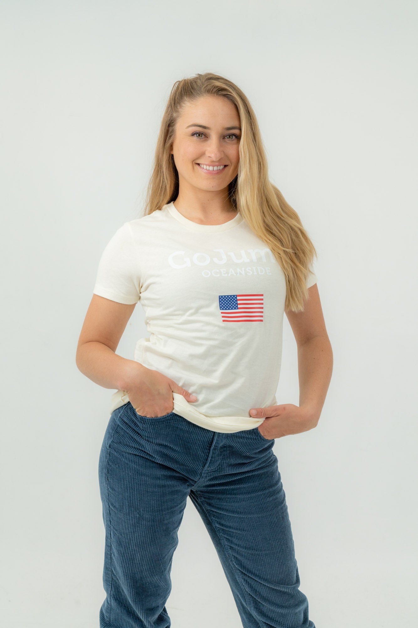 American Flag Oceanside S/S Tee  (F)