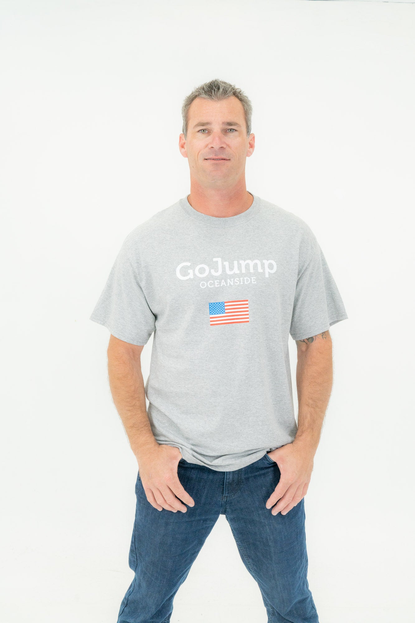 American Flag Oceanside S/S Tee - (M)