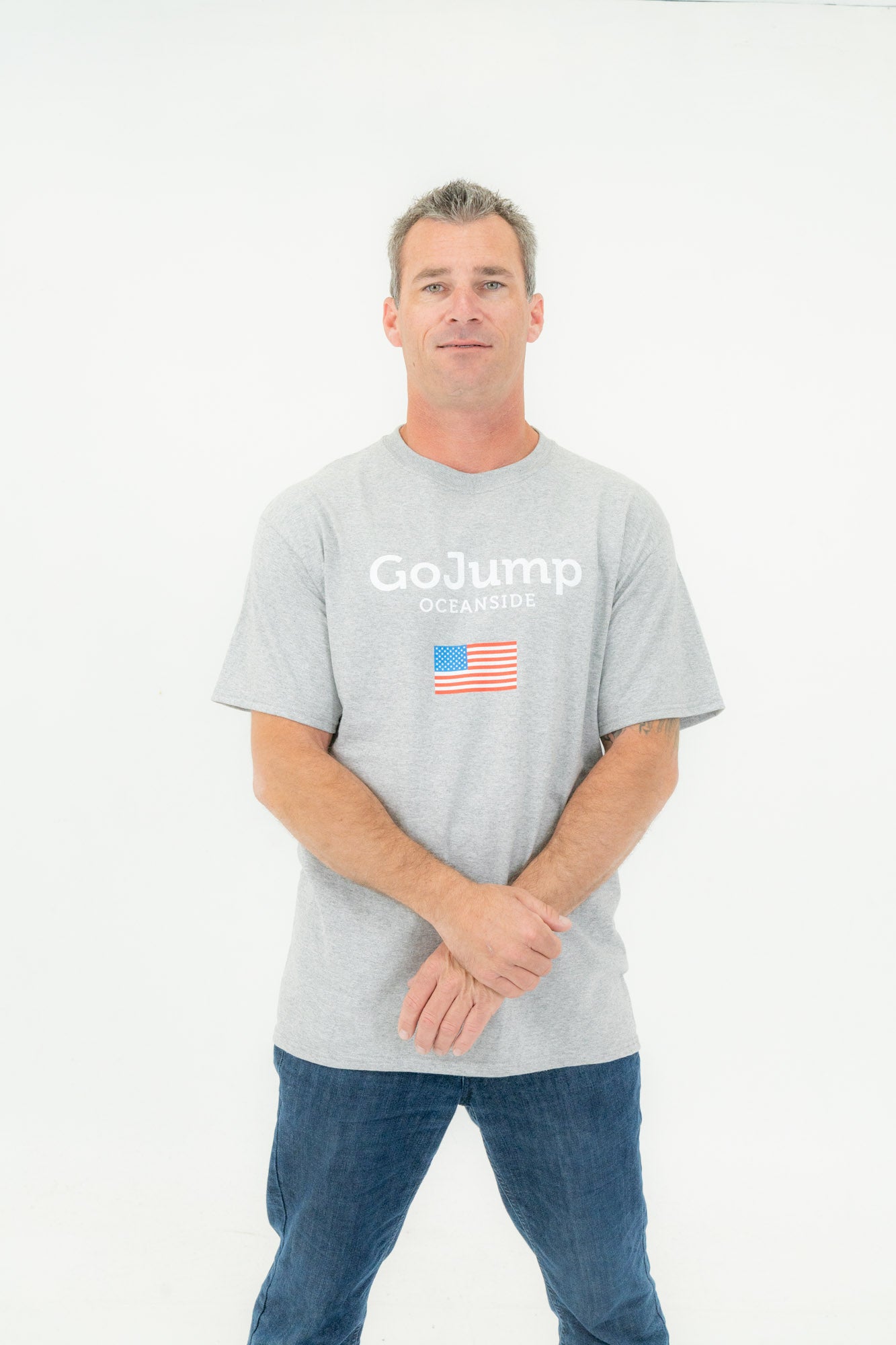 American Flag Oceanside S/S Tee - (M)