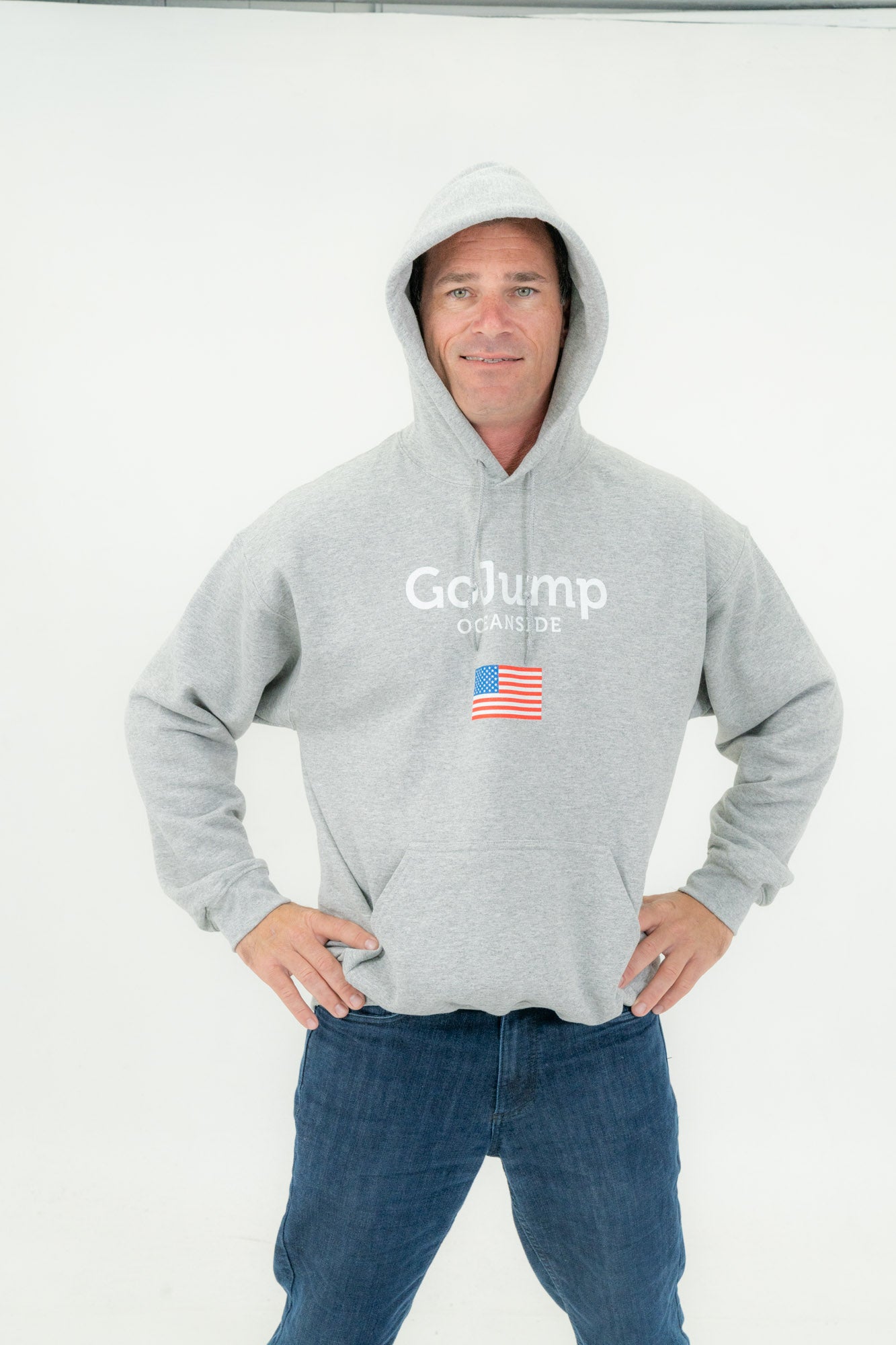 American Flag Oceanside Hoodie (M)