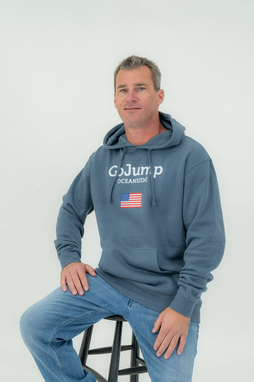 American Flag Oceanside Hoodie (M)