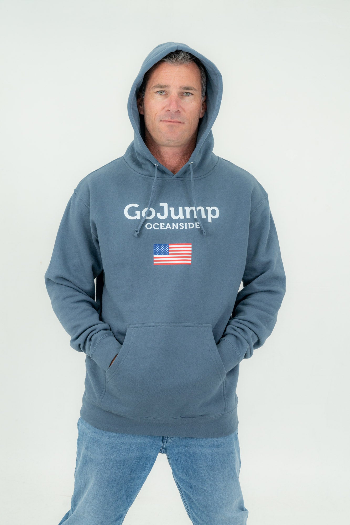 American Flag Oceanside Hoodie (M)