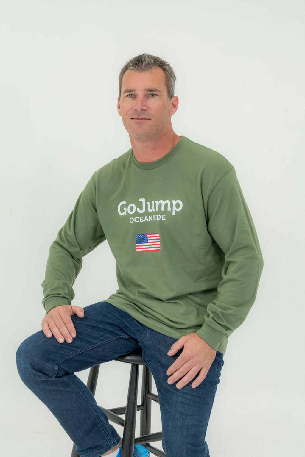 American Flag Long Sleeve Tee - Men